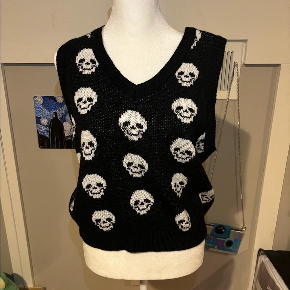 NoBo Skull Knit Vest